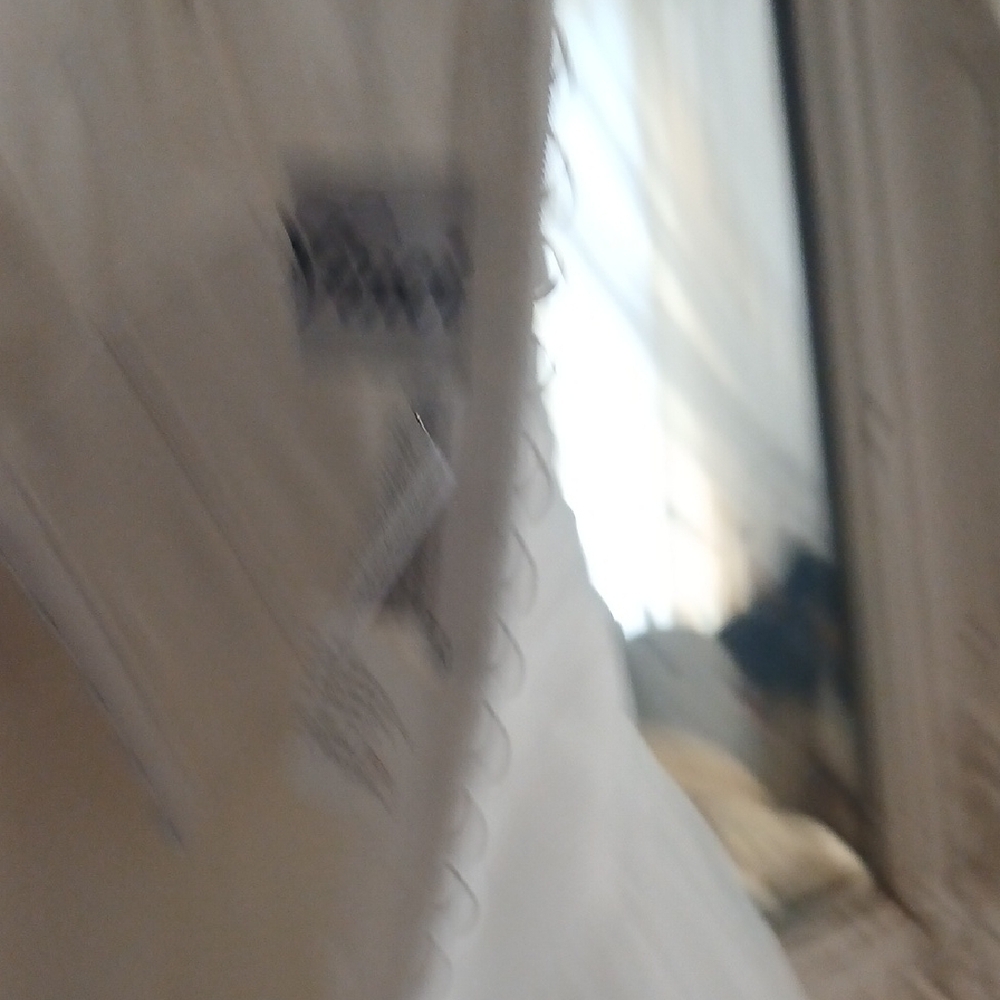 DaVinci White Floral Lace Wedding Dress 12 Tea Length Garden OR Beach Stunning - Picture 8 of 11